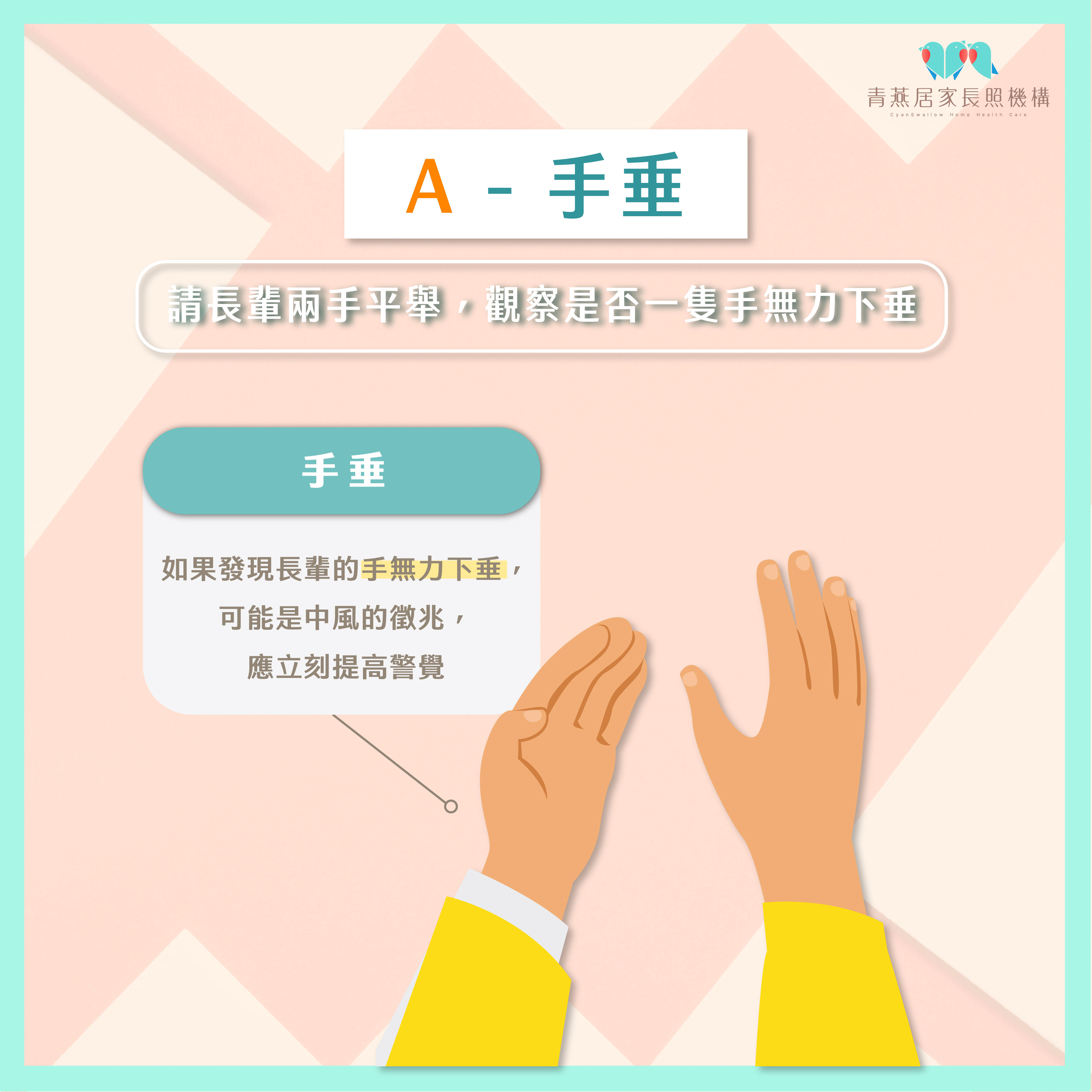 FAST中風徵兆識別法｜屏東縣青燕居家長照機構